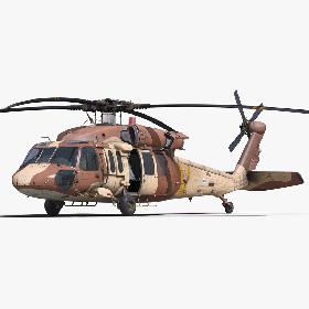 Sikorsky UH-60 Black Hawk Military Israel Utility Helicopter